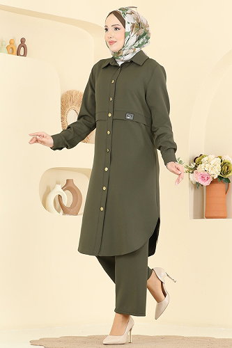 moda selvim Combined PL9218 Khaki - Thumbnail