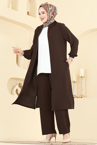 moda selvim Combined PL9223 Brown - Thumbnail