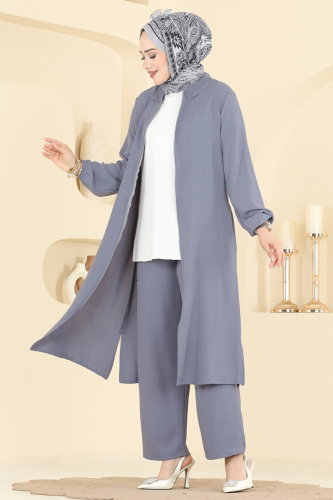 P.L. - طقم رمادي غامق PL9223