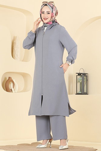 moda selvim Combined PL9223 Light Gray - Thumbnail