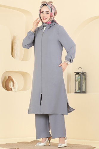 P.L. - طقم رمادي فاتح PL9223