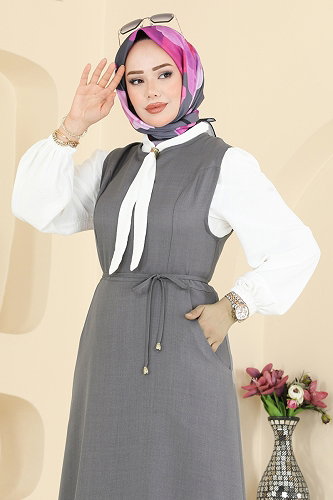 moda selvim Combined PL9227 Anthracite & Ecru - Thumbnail