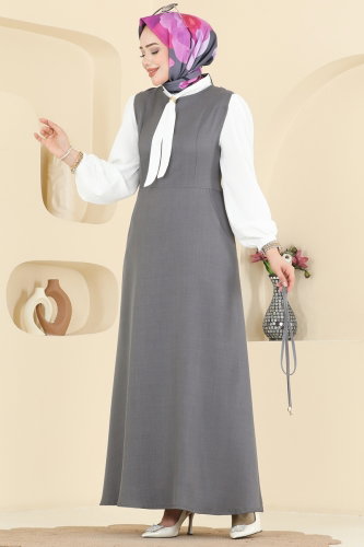 P.L. - طقم رمادي غامق & سكري PL9227