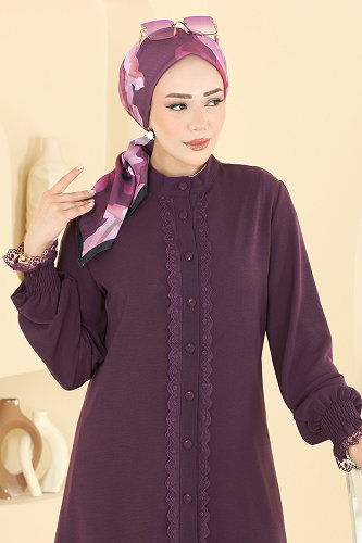 moda selvim Combined PL9228 Dark Lilac - Thumbnail