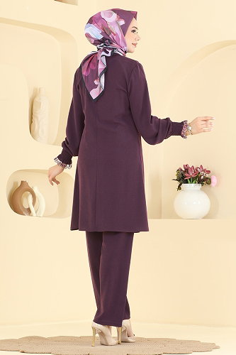 moda selvim Combined PL9228 Dark Lilac - Thumbnail