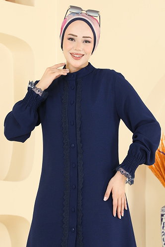 moda selvim طقم كحلي فاتح PL9228 - Thumbnail