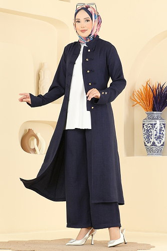 moda selvim Combined PL9232 Navy Blue - Thumbnail