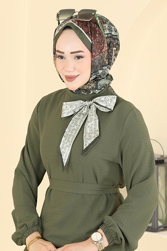 moda selvim طقم اخضر عفني PL9234 - Thumbnail