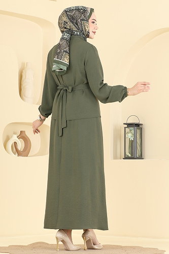 moda selvim طقم اخضر عفني PL9234 - Thumbnail