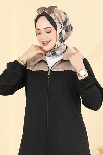 moda selvim طقم أسود PL9235 - Thumbnail