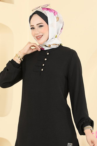 moda selvim طقم أسود PL9238 - Thumbnail