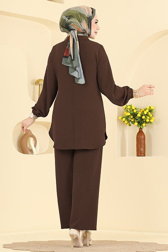 moda selvim Combined PL9238 Brown - Thumbnail