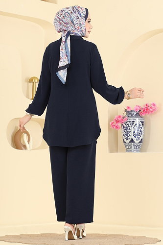 moda selvim Combined PL9238 Dark Navy Blue - Thumbnail