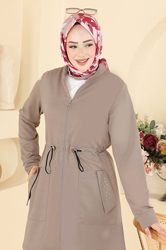 moda selvim طقم بيج PL9239 - Thumbnail