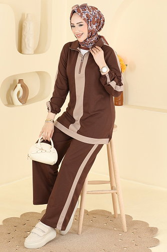 moda selvim Combined PL9243 Brown - Thumbnail