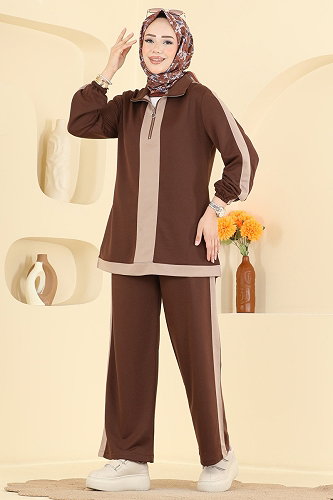 moda selvim Combined PL9243 Brown - Thumbnail