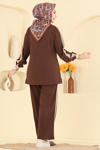 moda selvim Combined PL9243 Brown - Thumbnail