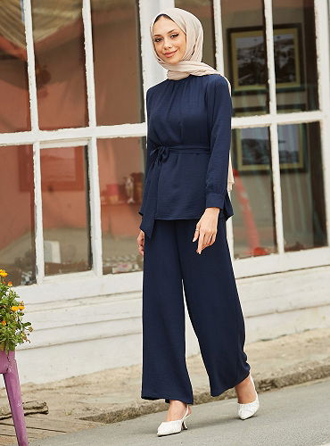 moda selvim COMBINED TFS10524-M Navy Blue - Thumbnail