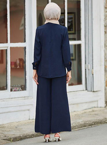 moda selvim COMBINED TFS10524-M Navy Blue - Thumbnail