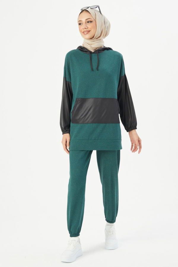 Modaselvim Hijab Combinations COMBINED TFS3472-M Emerald