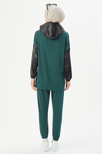 moda selvim طقم زيتي TFS3472-M - Thumbnail