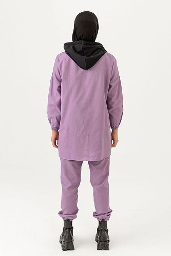 moda selvim طقم أرجواني TFS3535-M - Thumbnail