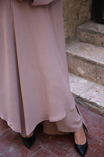 moda selvim طقم بيج USL1402-M - Thumbnail