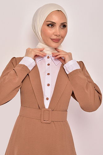 moda selvim COMBINED USL1444-M Camel - Thumbnail