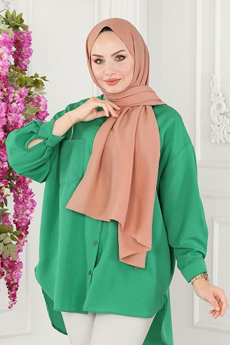 moda selvim Cotton Shawl MSL501 Latte - Thumbnail