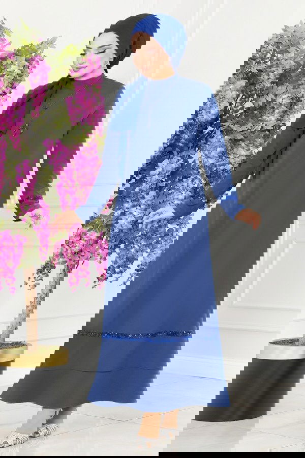 Modaselvim Dress Dress ASM2682 Indigo