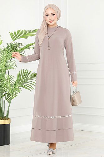 moda selvim Dress ASM2682 Vision - Thumbnail