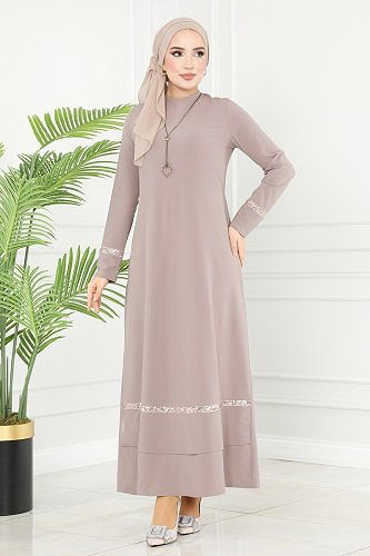 moda selvim Dress ASM2682 Vision - Thumbnail