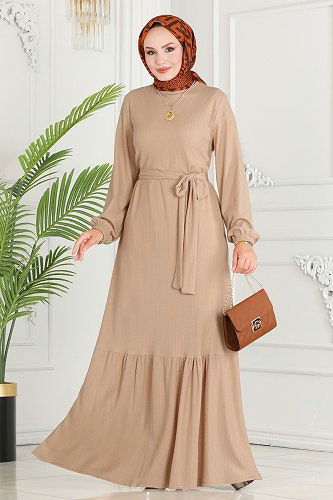 moda selvim الفستان263DVL817 الحجر - Thumbnail