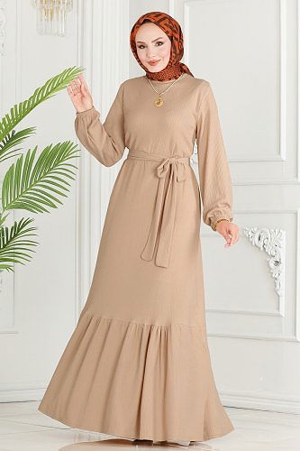 moda selvim الفستان263DVL817 الحجر - Thumbnail