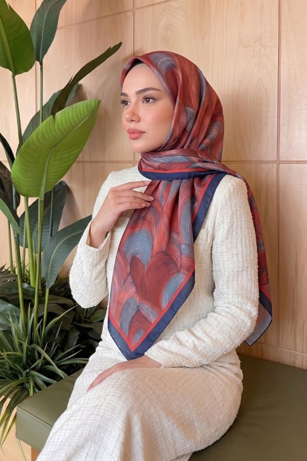 Modaselvim Eşarp Dalga Desen Soft Eşarp 521ERBK1201 Laci
