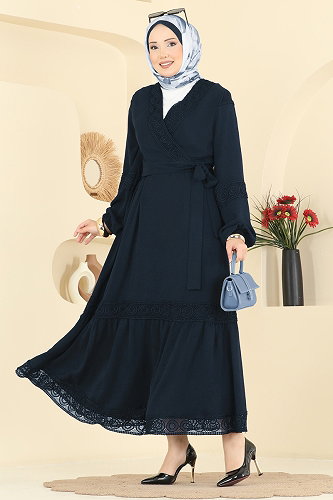 moda selvim Dantel Detaylı 2 li Takım 2880SLK540 Laci - Thumbnail