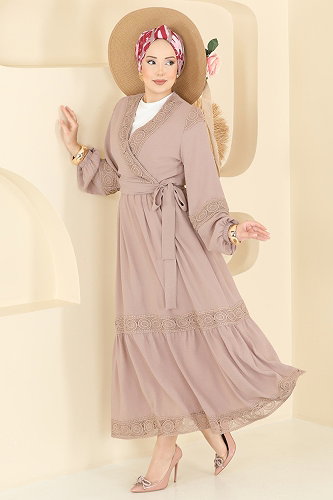moda selvim Dantel Detaylı 2 li Takım 2880SLK540 Vizyon - Thumbnail