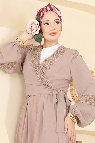 moda selvim Dantel Detaylı 2 li Takım 2880SLK540 Vizyon - Thumbnail