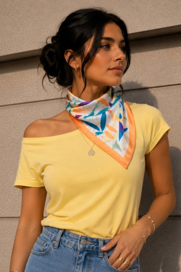 Modaselvim Fular Desenli Fular Bandana 070AFV475 Desen23