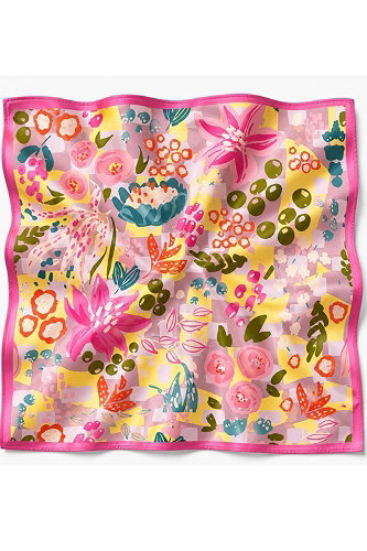 moda selvim Desenli Fular Bandana 070AFV475 Desen24 - Thumbnail