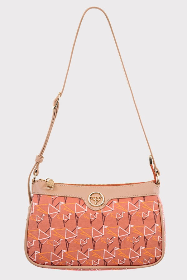Modaselvim ÇANTA Desenli Omuz Ve Kol Çantası 307GBK1140 Oranj
