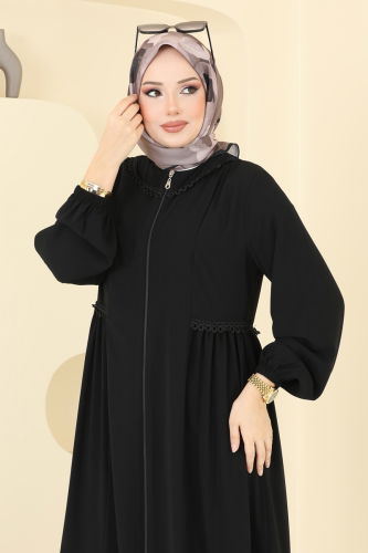 moda selvim Desenli Soft Eşarp 501ERB1087 Koyu Vizyon - Thumbnail