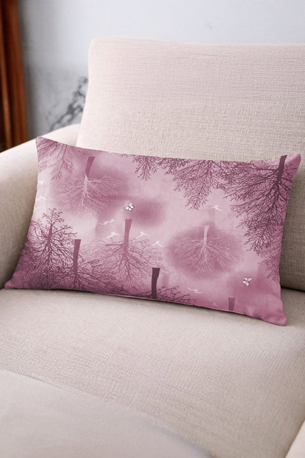 Modaselvim EV YAŞAM Desenli Yastık Kılıfı 1024HB1195 Desen3 Pembe