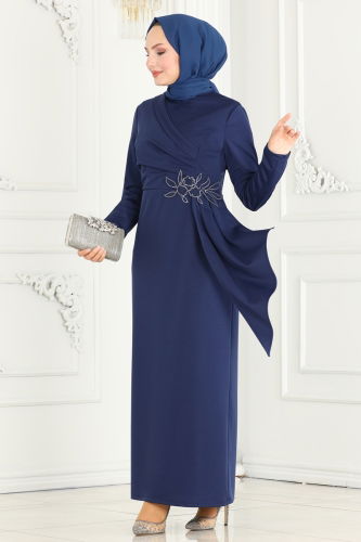 A.S.M. - DRESS ASM2580 Navy Blue