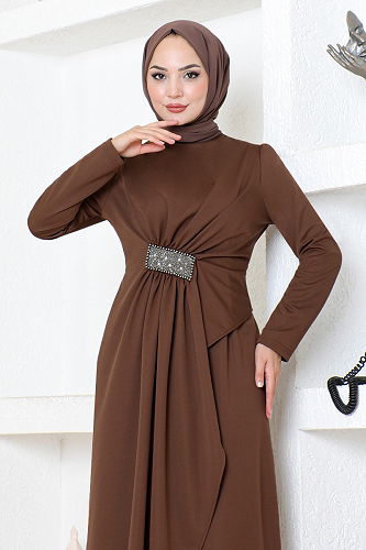 moda selvim أبيي5020SL890 قهوة - Thumbnail