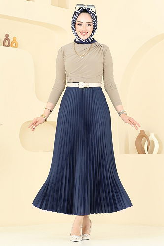 moda selvim Drapeli Etekli Takım 2802MP806 Vizyon&Laci - Thumbnail