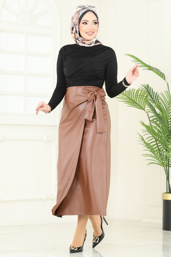 Modaselvim Bluz ve Gömlek Drapeli Tesettür Bluz 4725AYD574 Siyah
