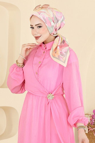 moda selvim الفستان زهر 001NZA1199 - Thumbnail