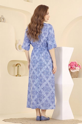 moda selvim الفستان كحلي 002HBS856 - Thumbnail