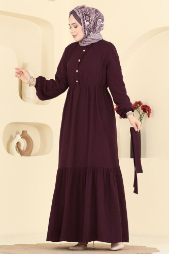 N.Z.A. - Dress 002NZA1199 Dark Burgundy